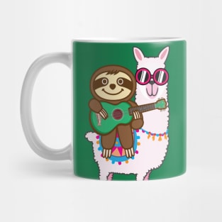 Sloth Llama Ukulele Mug